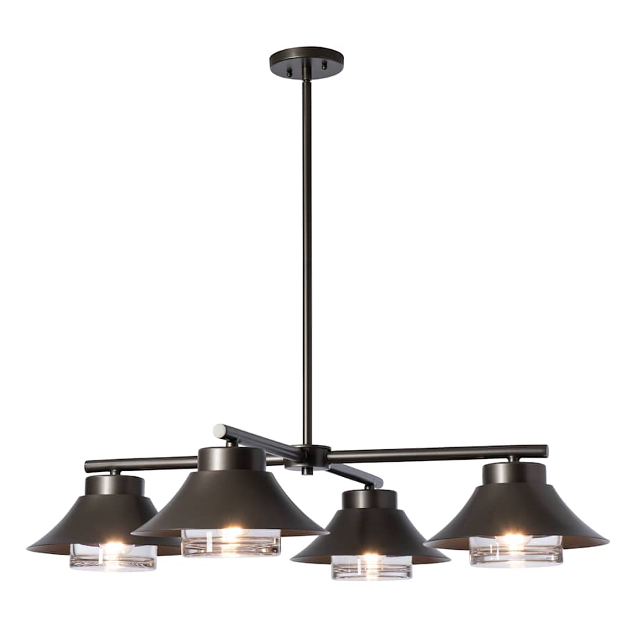 Hubbardton Forge Stowe 4 Light 39" Wide Outdoor Multi Light Pendant