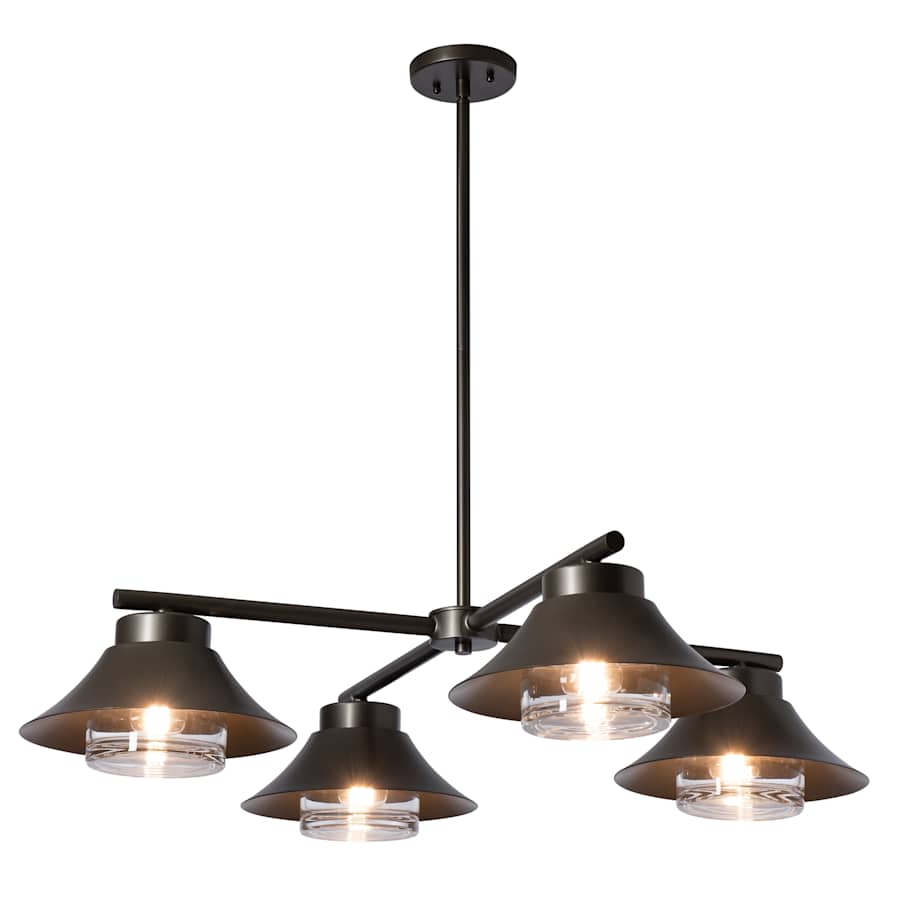 Hubbardton Forge Stowe 4 Light 39" Wide Outdoor Multi Light Pendant