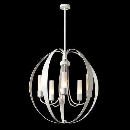 Hubbardton Forge Pomme 5 Light 30" Wide Outdoor Pillar Candle Pendant