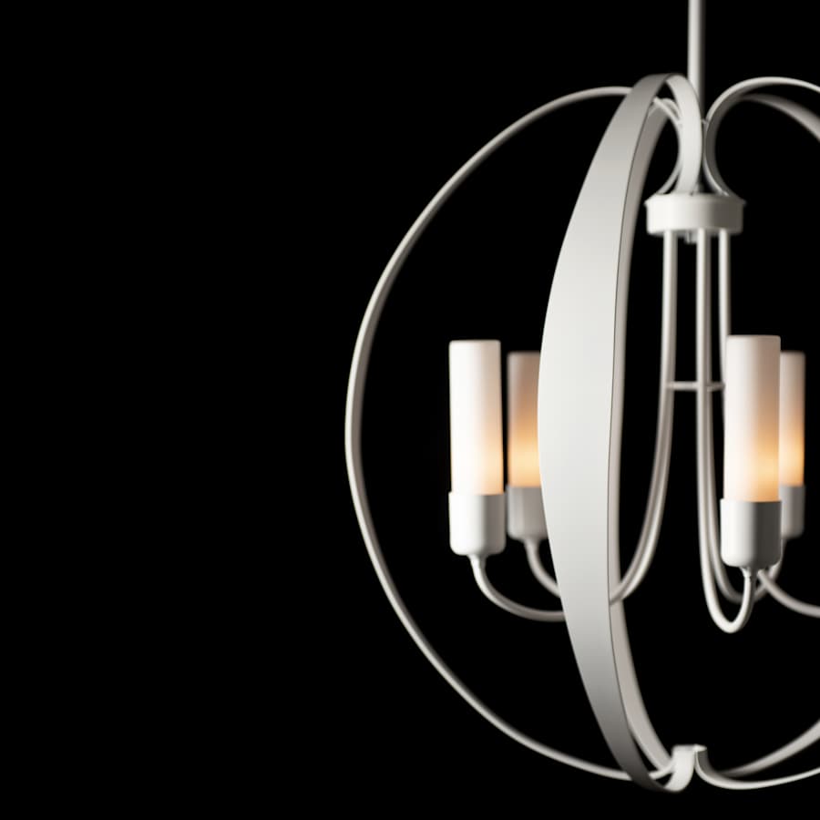 Hubbardton Forge Pomme 5 Light 30" Wide Outdoor Pillar Candle Pendant