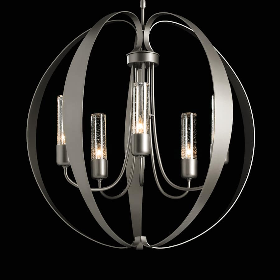 Hubbardton Forge Pomme 5 Light 30" Wide Outdoor Pillar Candle Pendant