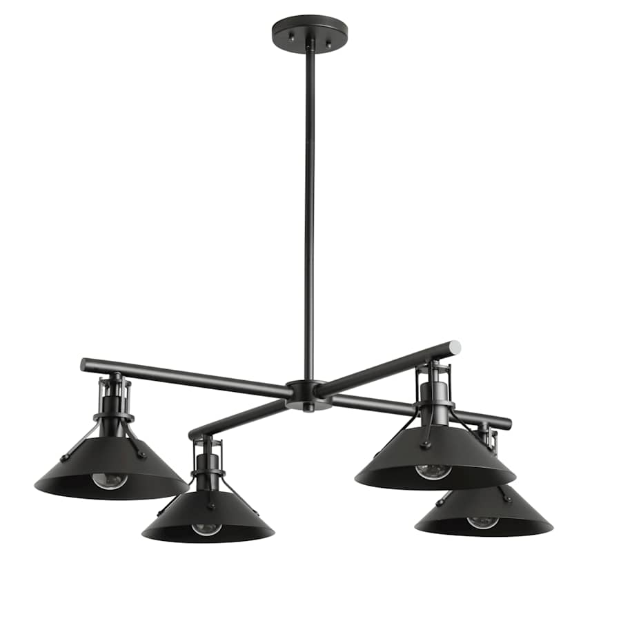 Hubbardton Forge Henry 4 Light 36" Wide Outdoor Chandelier