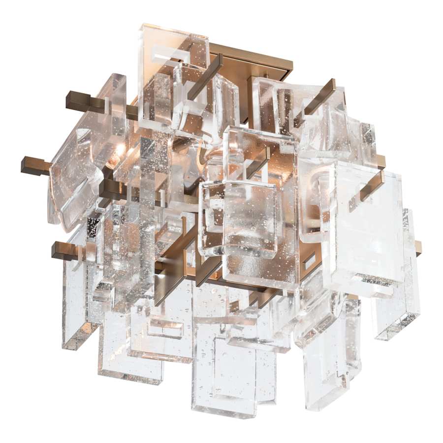 Hubbardton Forge Fusion 5 Light 18" Wide Semi-Flush Ceiling Fixture