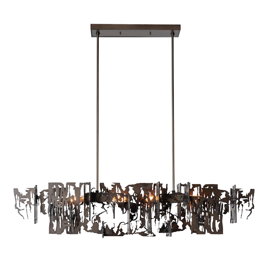 Hubbardton Forge Brutus 4 Light 14" Wide Abstract Linear Pendant