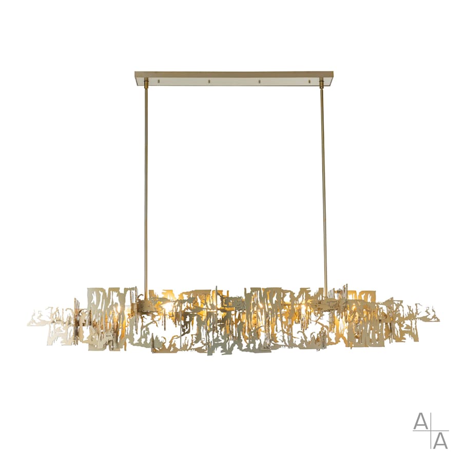 Hubbardton Forge Brutus 6 Light 63" Wide Linear Pendant