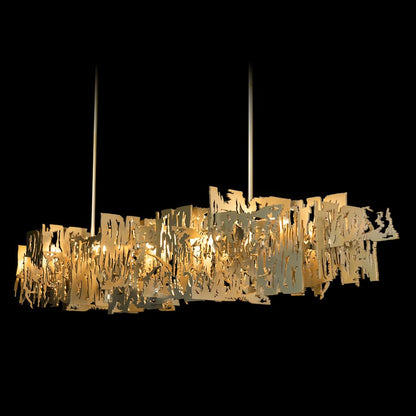 Hubbardton Forge Brutus 6 Light 63" Wide Linear Pendant