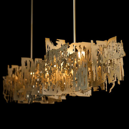 Hubbardton Forge Brutus 6 Light 63" Wide Linear Pendant