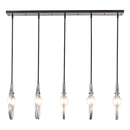 Hubbardton Forge Veneto 5 Light 54" Wide Linear Pendant