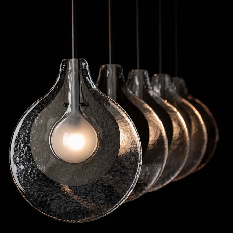 Hubbardton Forge Veneto 5 Light 54" Wide Linear Pendant