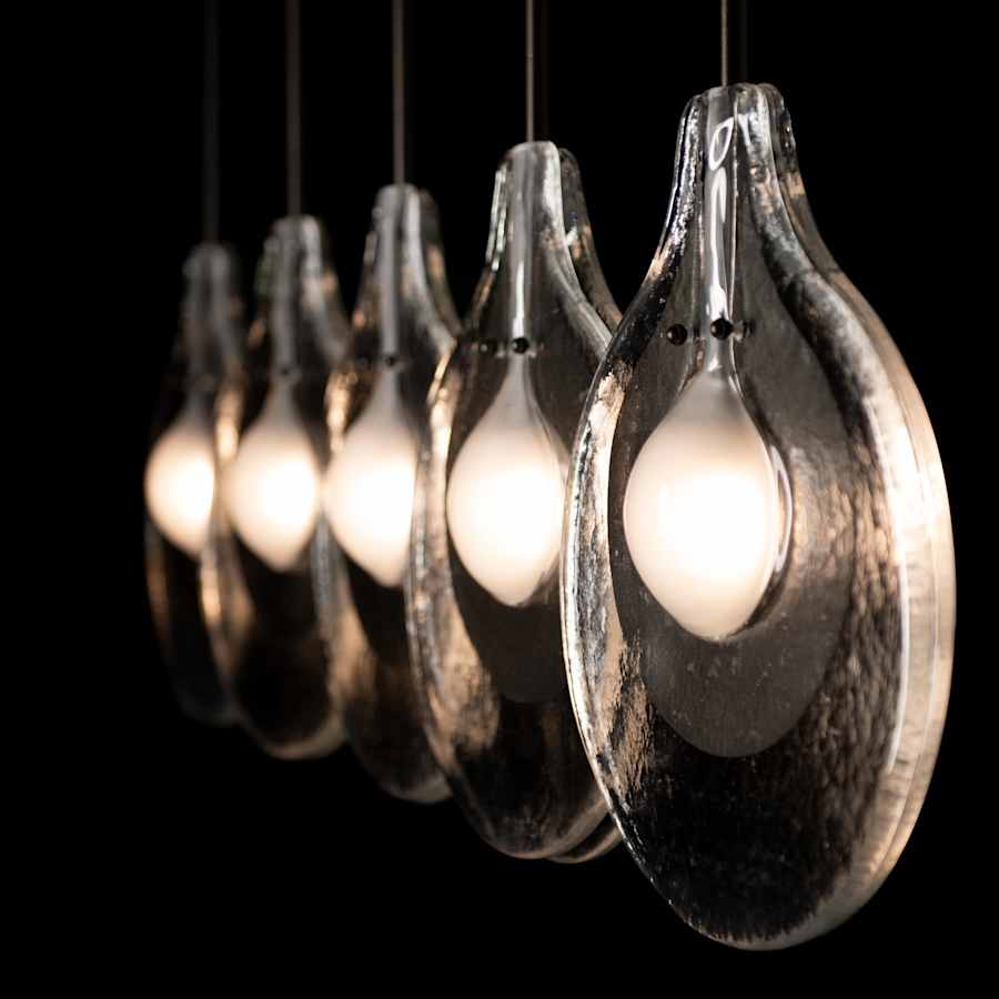 Hubbardton Forge Veneto 5 Light 54" Wide Linear Pendant