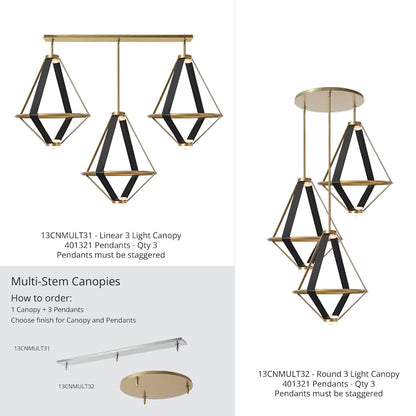 Hubbardton Forge Aspen 15" Wide Pendant