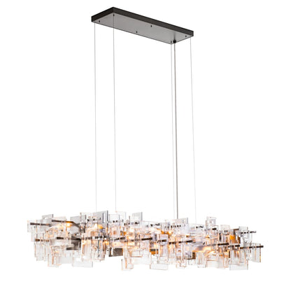 Hubbardton Forge Fusion 16 Light 76" Wide Linear Pendant