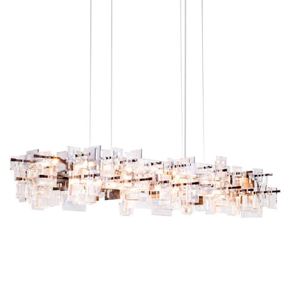 Hubbardton Forge Fusion 16 Light 76" Wide Linear Pendant