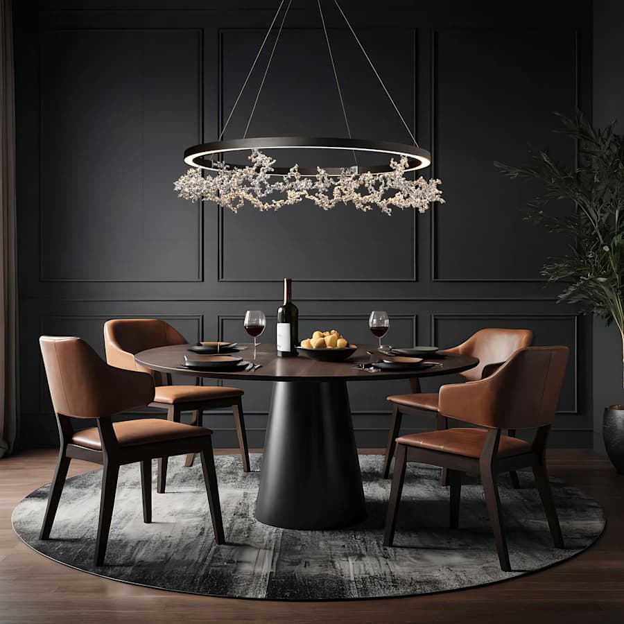 Hubbardton Forge Coral 41" Wide LED Abstract Pendant