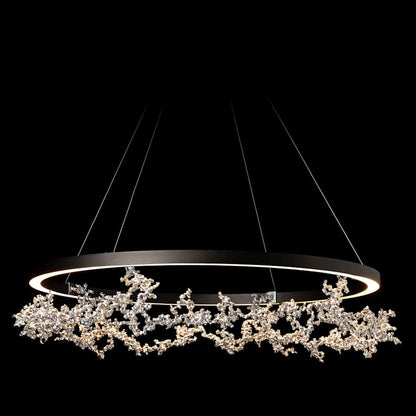 Hubbardton Forge Coral 41" Wide LED Abstract Pendant