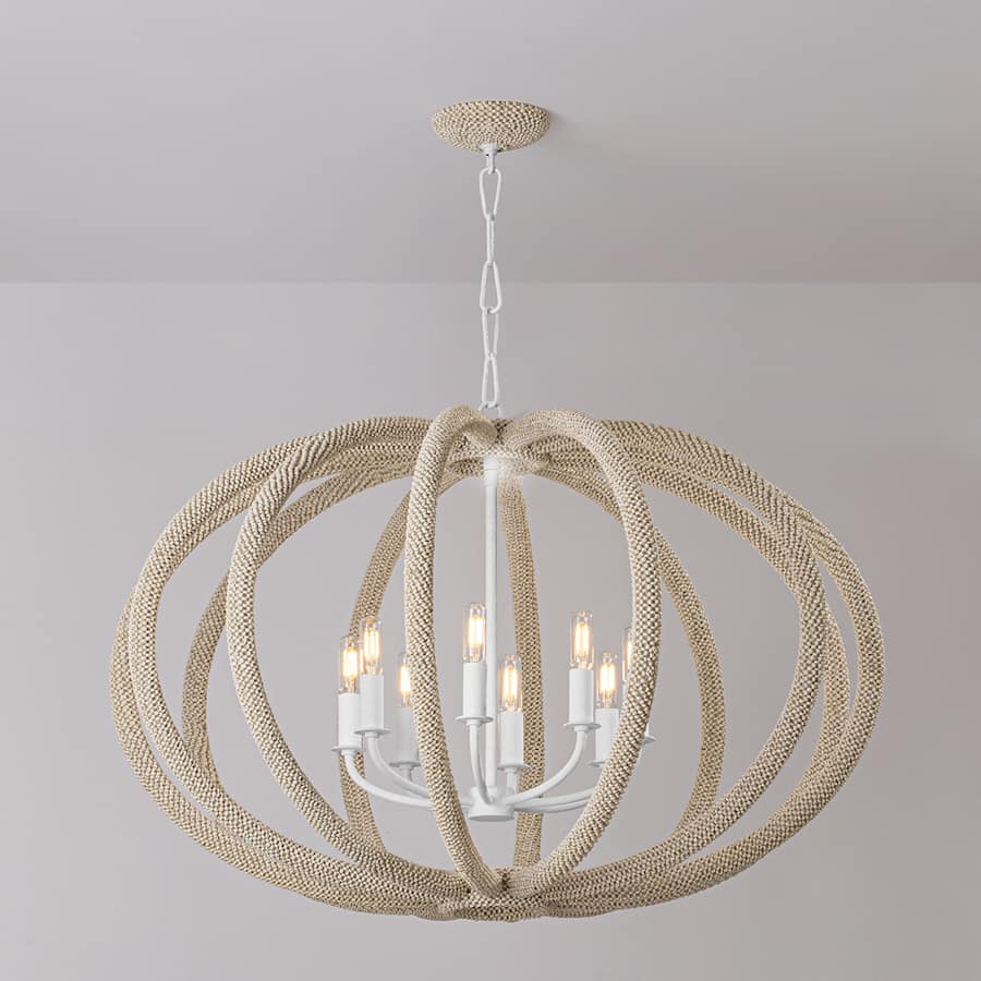 Hudson Valley Lighting Lewiston 8 Light 34" Wide Abstract Chandelier