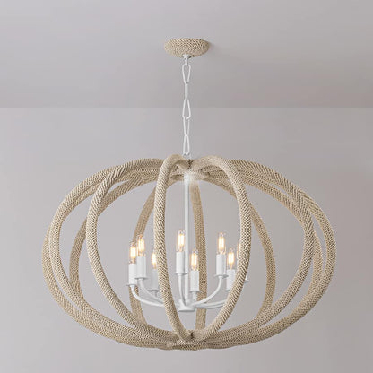 Hudson Valley Lighting Lewiston 8 Light 34" Wide Abstract Chandelier