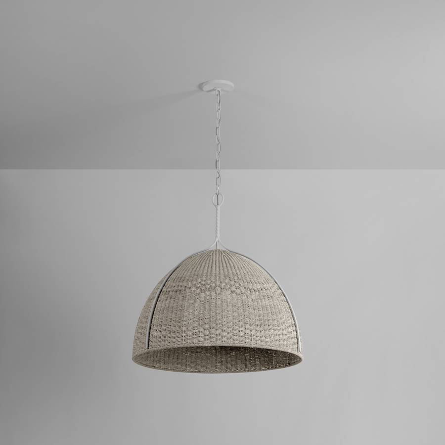 Hudson Valley Lighting Woodlawn 29" Wide Pendant with Rope Shade