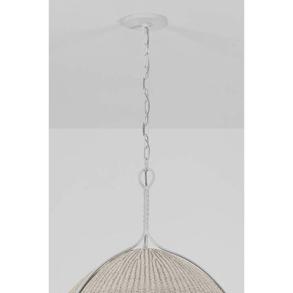 Hudson Valley Lighting Woodlawn 29" Wide Pendant with Rope Shade