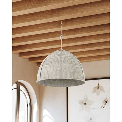 Hudson Valley Lighting Woodlawn 29" Wide Pendant with Rope Shade