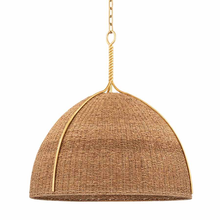 Hudson Valley Lighting Woodlawn 29" Wide Pendant with Rope Shade