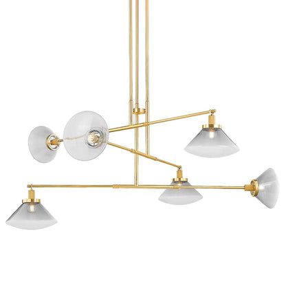 Hudson Valley Lighting Mendon 6 Light 58" Wide Abstract Chandelier