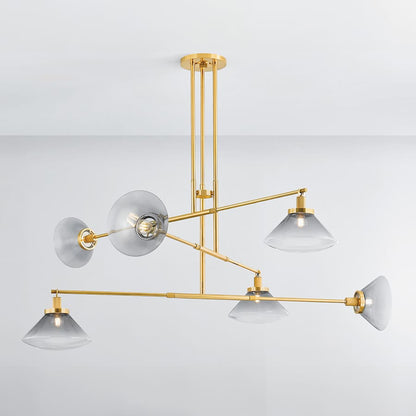 Hudson Valley Lighting Mendon 6 Light 58" Wide Abstract Chandelier