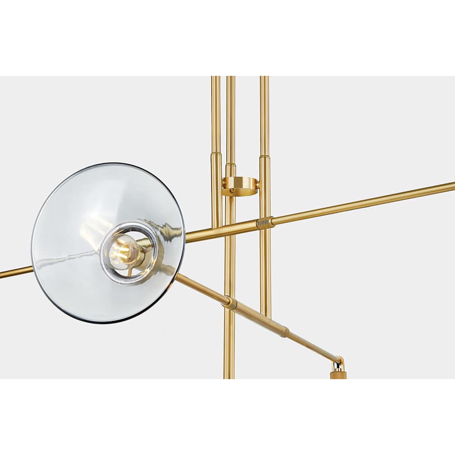 Hudson Valley Lighting Mendon 6 Light 58" Wide Abstract Chandelier