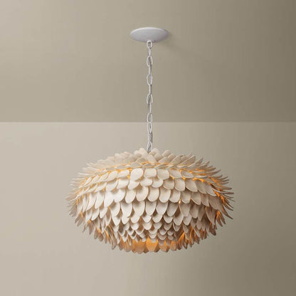 Hudson Valley Lighting Alsen 3 Light 26" Wide Pendant with Coco Shell Shade