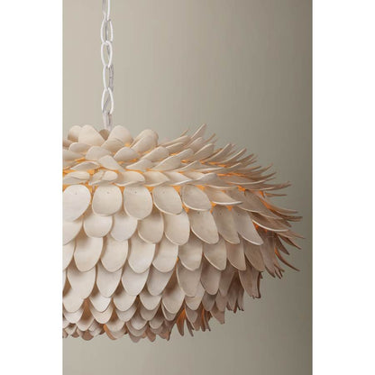 Hudson Valley Lighting Alsen 3 Light 26" Wide Pendant with Coco Shell Shade