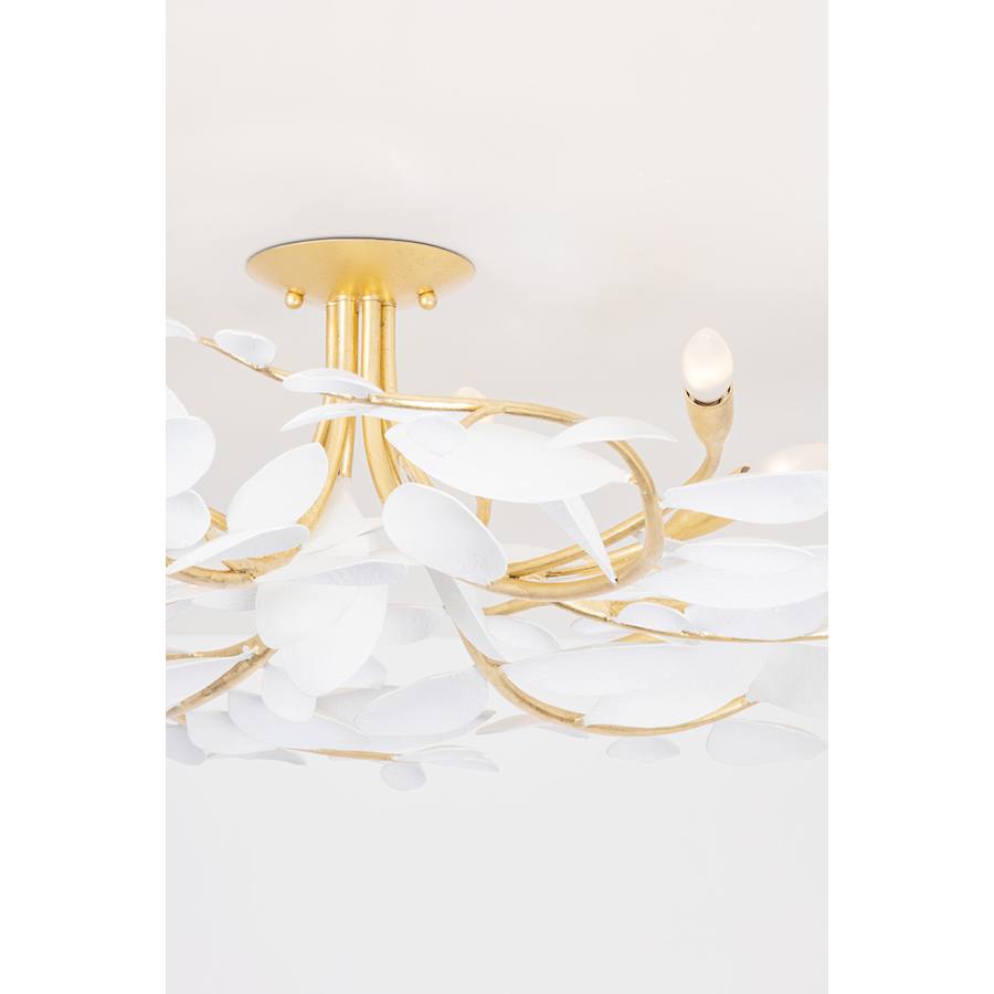 Hudson Valley Lighting Marabec 12 Light 48" Wide Semi-flush Ceiling Fixture
