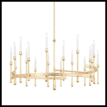 Hudson Valley Lighting Hathaway 18 Light 52" Wide Taper Candle Style Chandelier