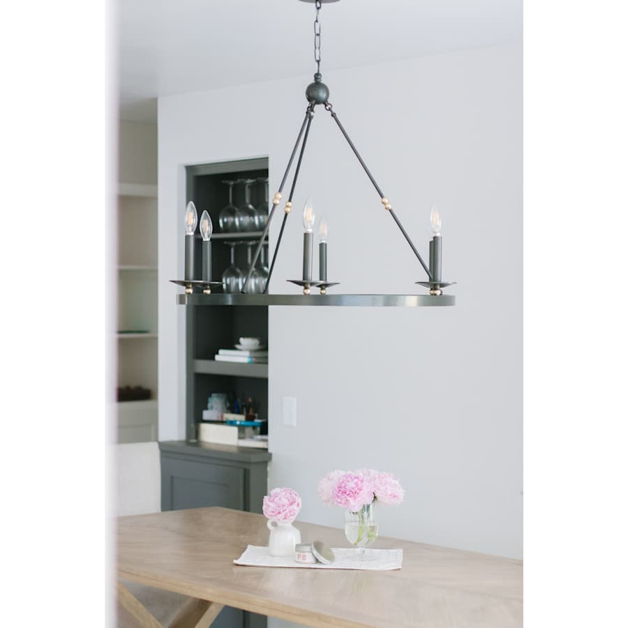 Hudson Valley Lighting Allendale 6 Light 36" Wide Taper Candle Chandelier