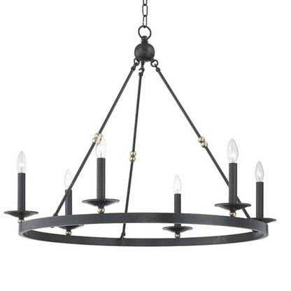 Hudson Valley Lighting Allendale 6 Light 36" Wide Taper Candle Chandelier
