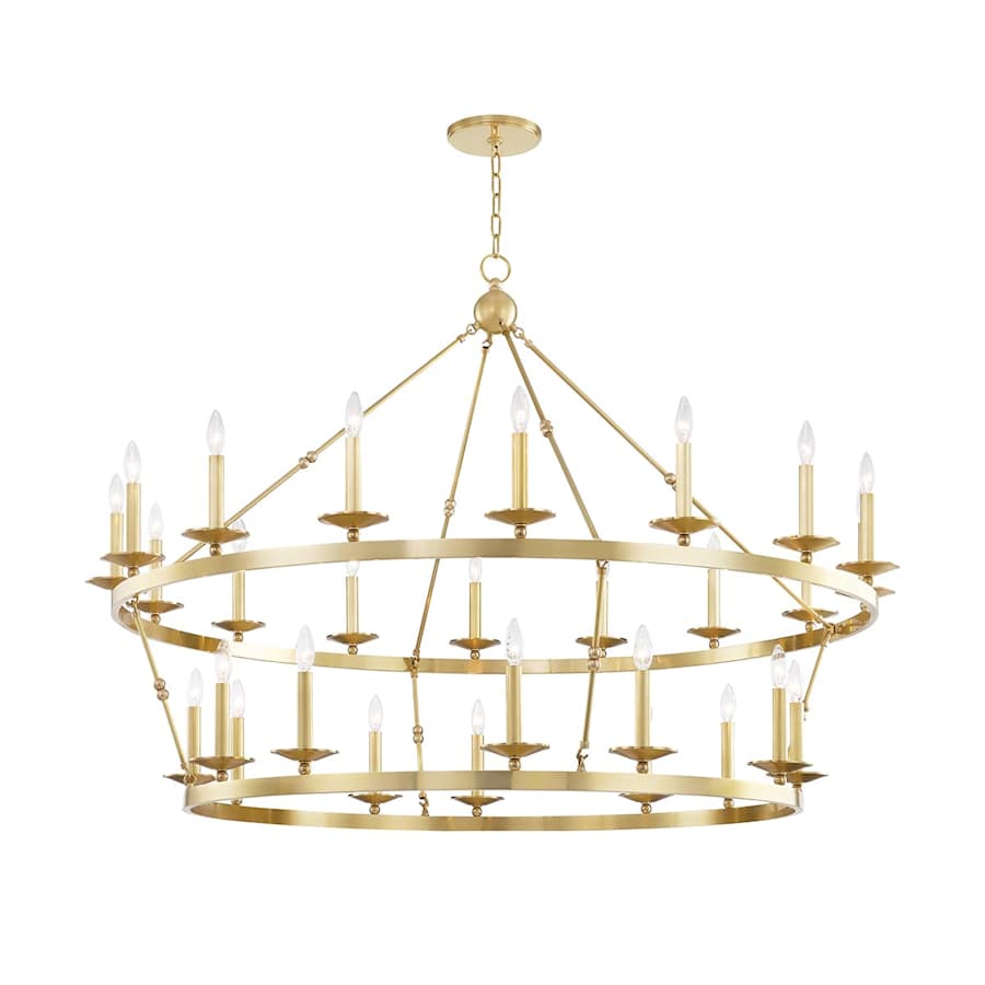 Hudson Valley Lighting Allendale 28 Light 58" Wide Two-Tier Candle Chandelier