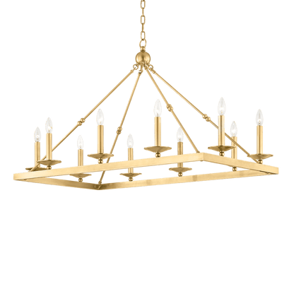 Hudson Valley Lighting Allendale 10 Light 45" Wide Taper Candle Chandelier