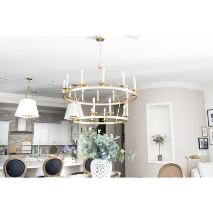 Hudson Valley Lighting Allendale 20 Light 47" Wide Two-Tier Candle Chandelier