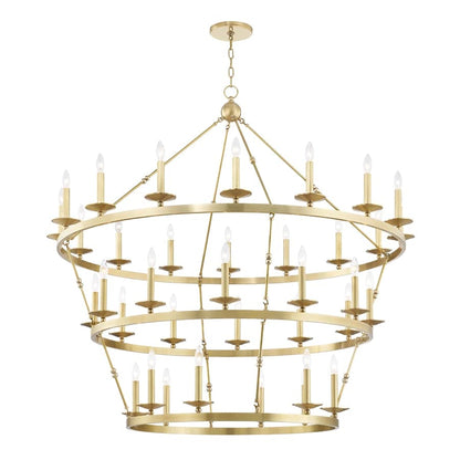 Hudson Valley Lighting Allendale 36 Light 58" Wide Taper Candle Chandelier