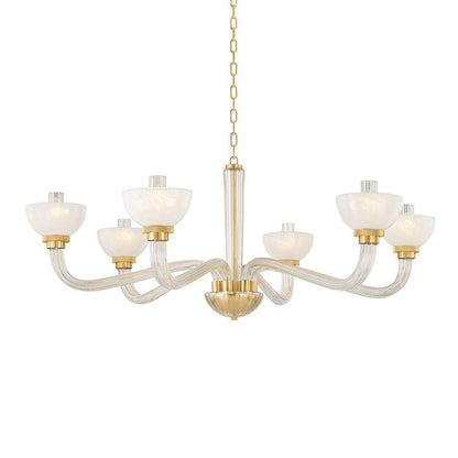 Hudson Valley Lighting St. lawrence 6 Light 49" Wide Chandelier