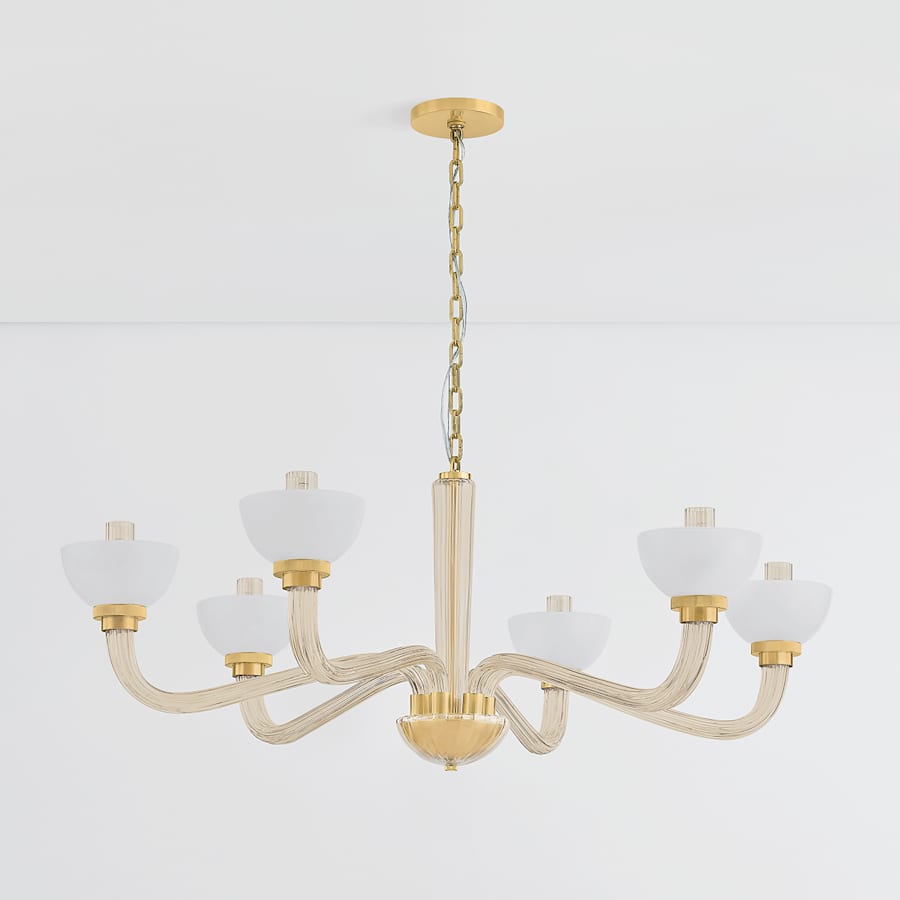 Hudson Valley Lighting St. lawrence 6 Light 49" Wide Chandelier
