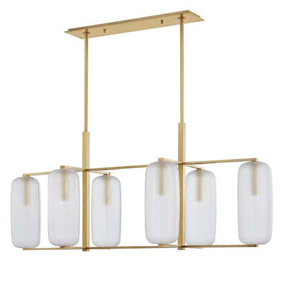 Hudson Valley Lighting Pebble 6 Light 53" Wide Abstract Chandelier