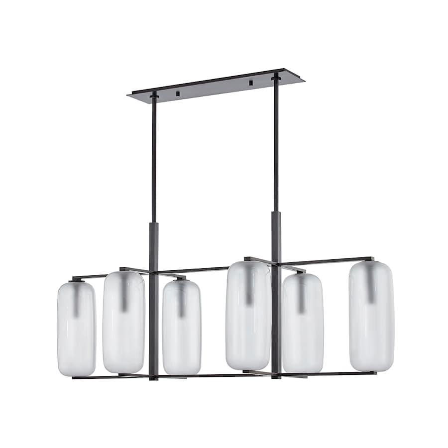 Hudson Valley Lighting Pebble 6 Light 53" Wide Abstract Chandelier