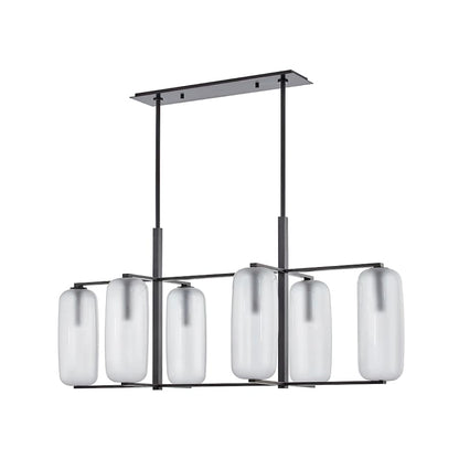 Hudson Valley Lighting Pebble 6 Light 53" Wide Abstract Chandelier