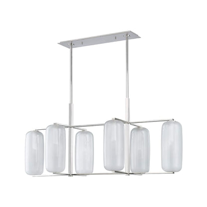Hudson Valley Lighting Pebble 6 Light 53" Wide Abstract Chandelier