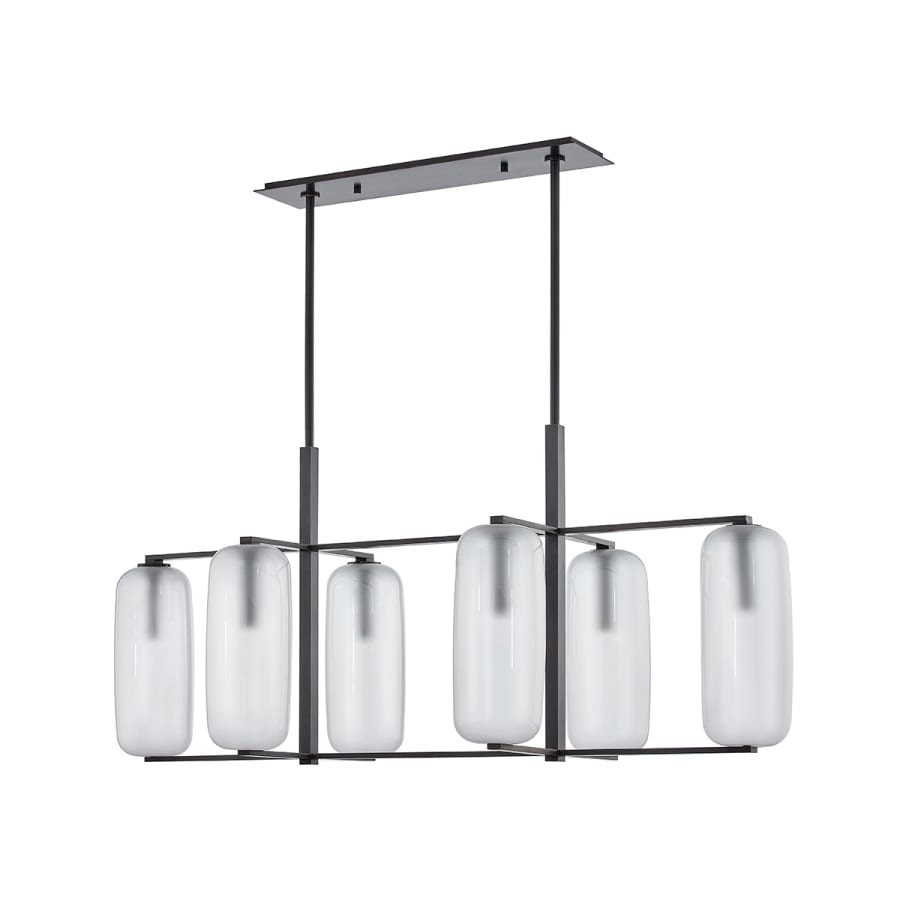 Hudson Valley Lighting Pebble 6 Light 53" Wide Abstract Chandelier