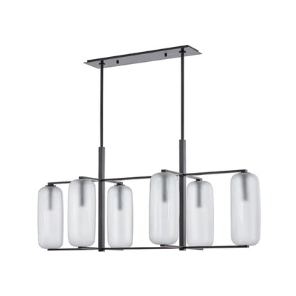 Hudson Valley Lighting Pebble 6 Light 53" Wide Abstract Chandelier