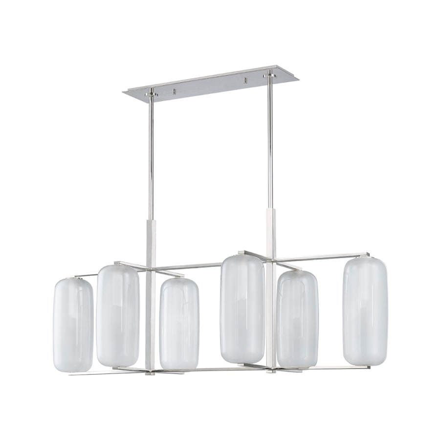 Hudson Valley Lighting Pebble 6 Light 53" Wide Abstract Chandelier