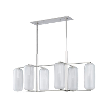 Hudson Valley Lighting Pebble 6 Light 53" Wide Abstract Chandelier