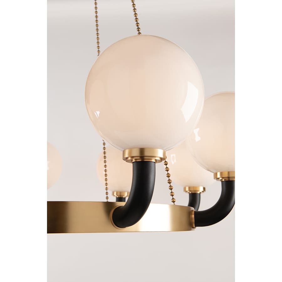 Hudson Valley Lighting Werner 8 Light 46" Wide Beaded Chandelier