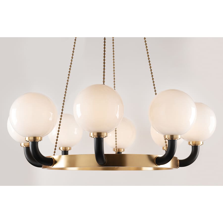 Hudson Valley Lighting Werner 8 Light 46" Wide Beaded Chandelier